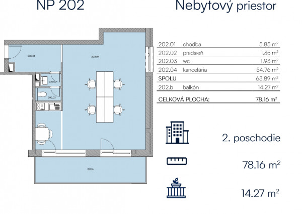 2NP - Nebytový priestor 202